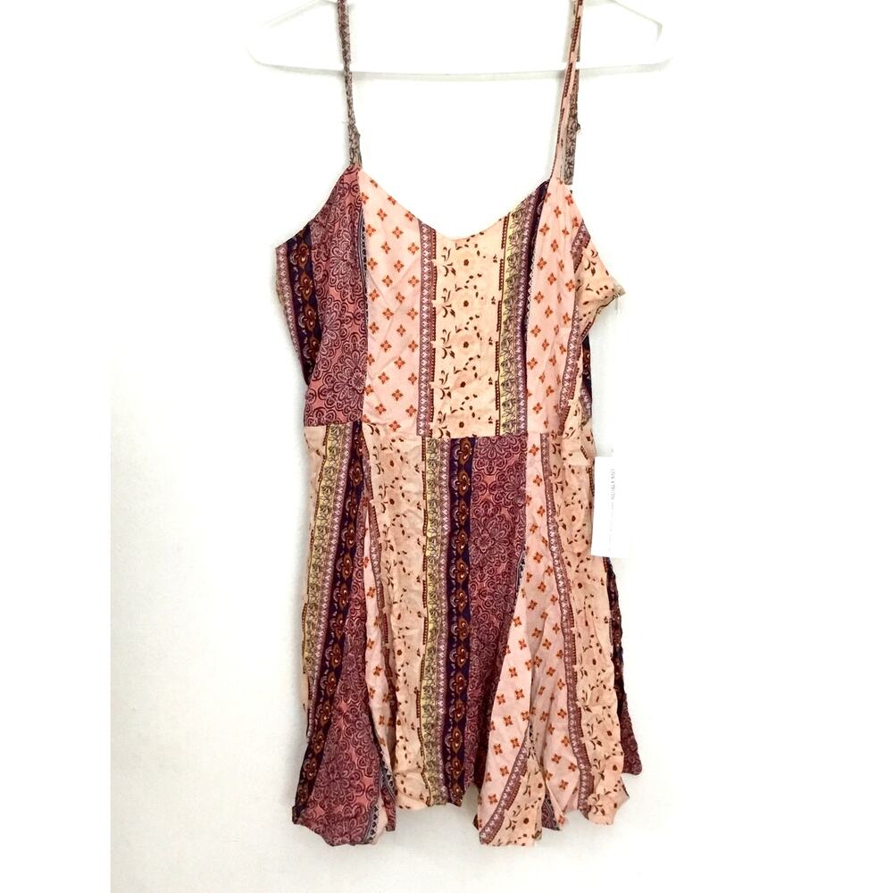 Live for True Short Bohemian Hippie Romper 100% Viscose Sz M - Picture 1 of 6